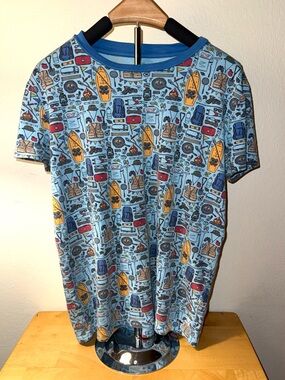 Vineyard Vines camping print pajama tee, size 16